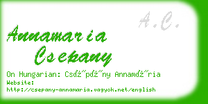 annamaria csepany business card